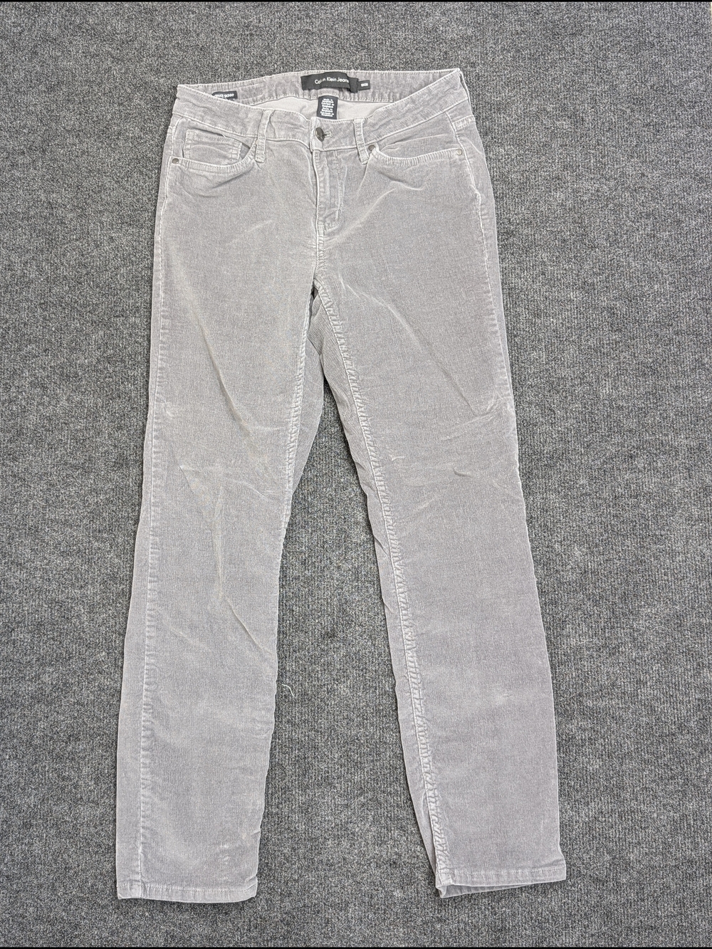 Calvin Klein "Ultimate Skinny" Corduroys - Gray - Size 10/30